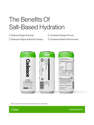 Cadence Core Hydration Drink 330ml Cans