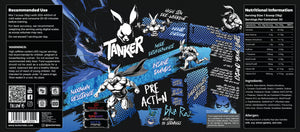Tanker Pre-Action Pre-Workout 30 Servings