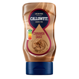 Callowfit Cinnamon sauce, fat free and sugar free, 300ml squeezy bottle with Nutri-Score A