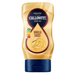 Callowfit Vanilla sauce, fat free and sugar free, 300ml squeezy bottle with Nutri-Score A