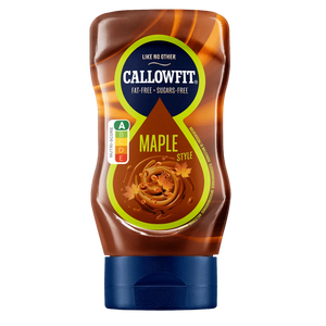 Callowfit Maple Style sauce, fat free and sugar free, 300ml squeezy bottle with Nutri-Score A