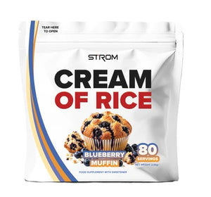 Strom Cream of Rice in Blueberry Muffin flavour, 80 servings 2kg resealable pouch