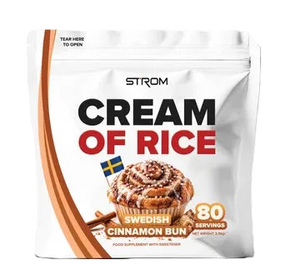 Strom Cream of Rice in Swedish Cinnamon Bun flavour, 80 servings 2kg resealable pouch