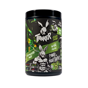Tanker Pump-Action stim free pump formula in Sour Apple, 30 servings tub with zero caffeine