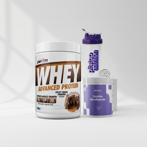 Freshers Gains Bundle with Per4m Advanced Whey Protein, Pitstop+ Creatine Monohydrate and Pitstop Nutrition shaker