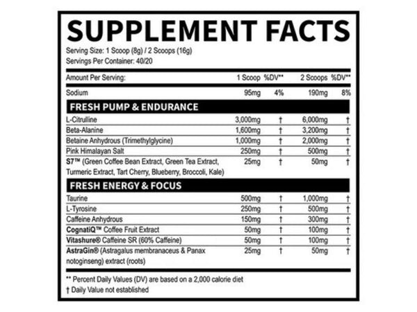 Fresh Supps Pre Workout